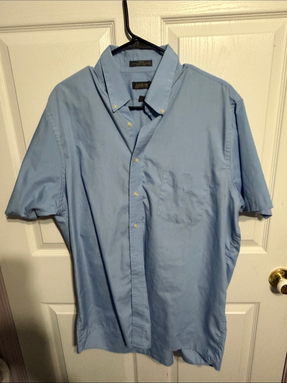Arrow Men's Short-Sleeve Button-Down Shirt - Light Blue